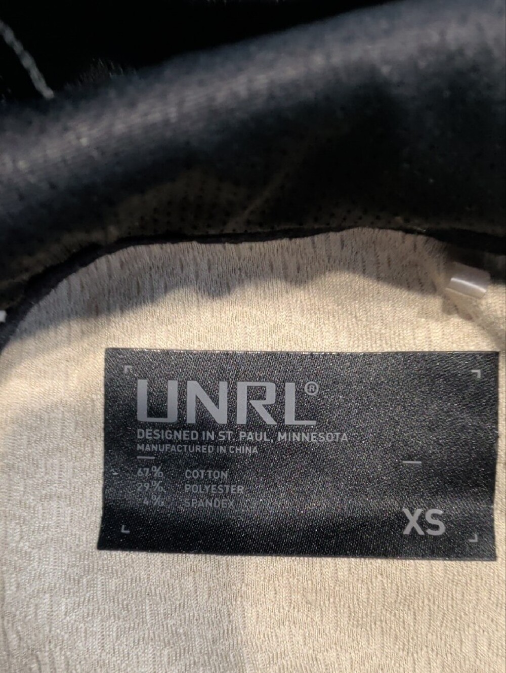 UNRL XS Women's Cream Textured Pullover Hoodie - Picture 3 of 3